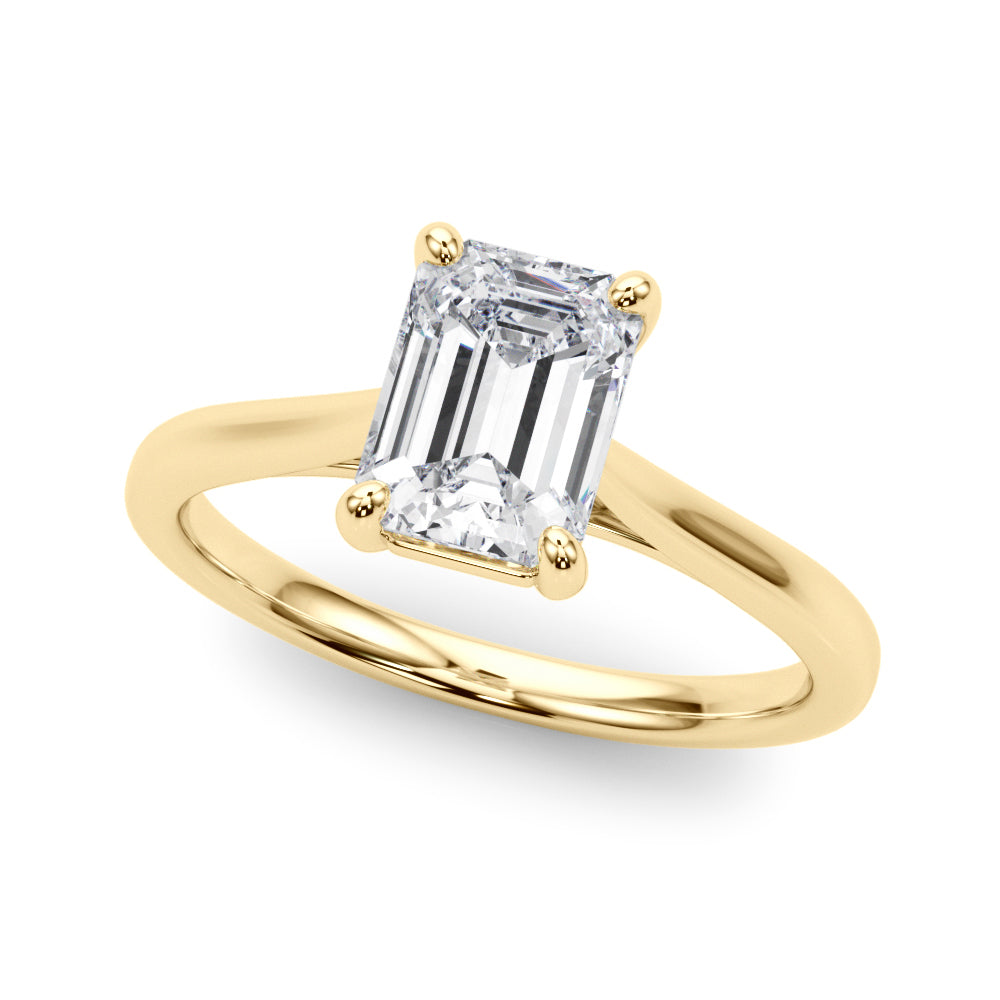 Charlotte Emerald Cut Engagement Ring