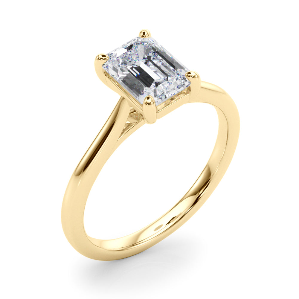 Charlotte Emerald Cut Engagement Ring