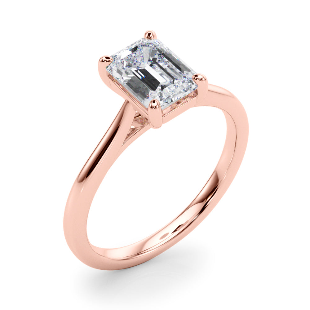 Charlotte Emerald Cut Engagement Ring