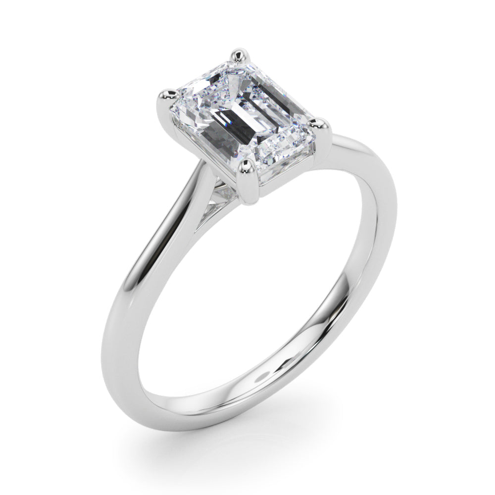 Charlotte Emerald Cut Engagement Ring