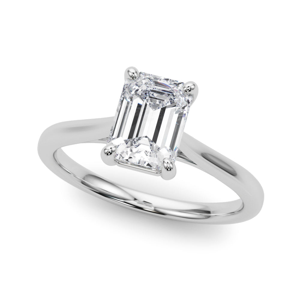 Charlotte Emerald Cut Engagement Ring