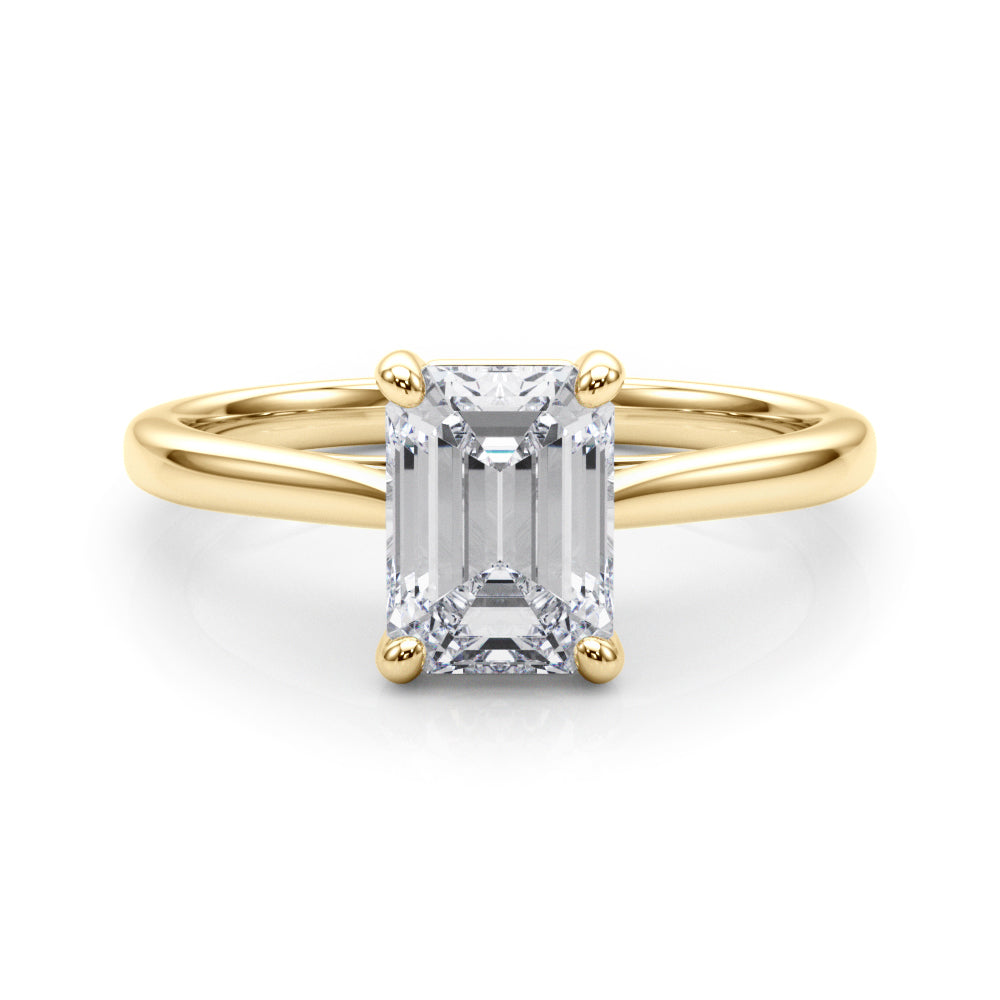 Charlotte Emerald Cut Engagement Ring