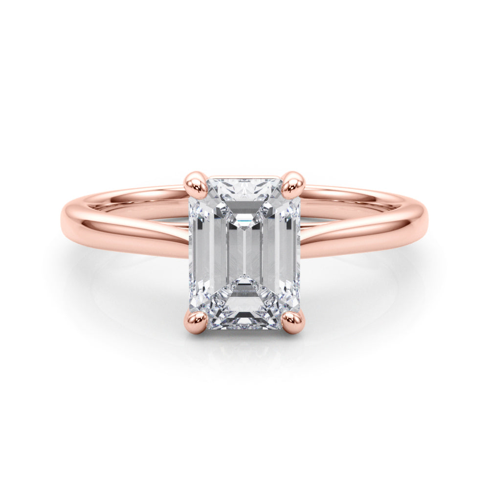 Charlotte Emerald Cut Engagement Ring