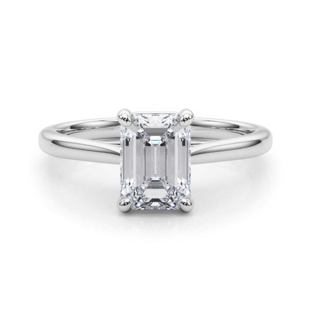 Charlotte Emerald Cut Engagement Ring
