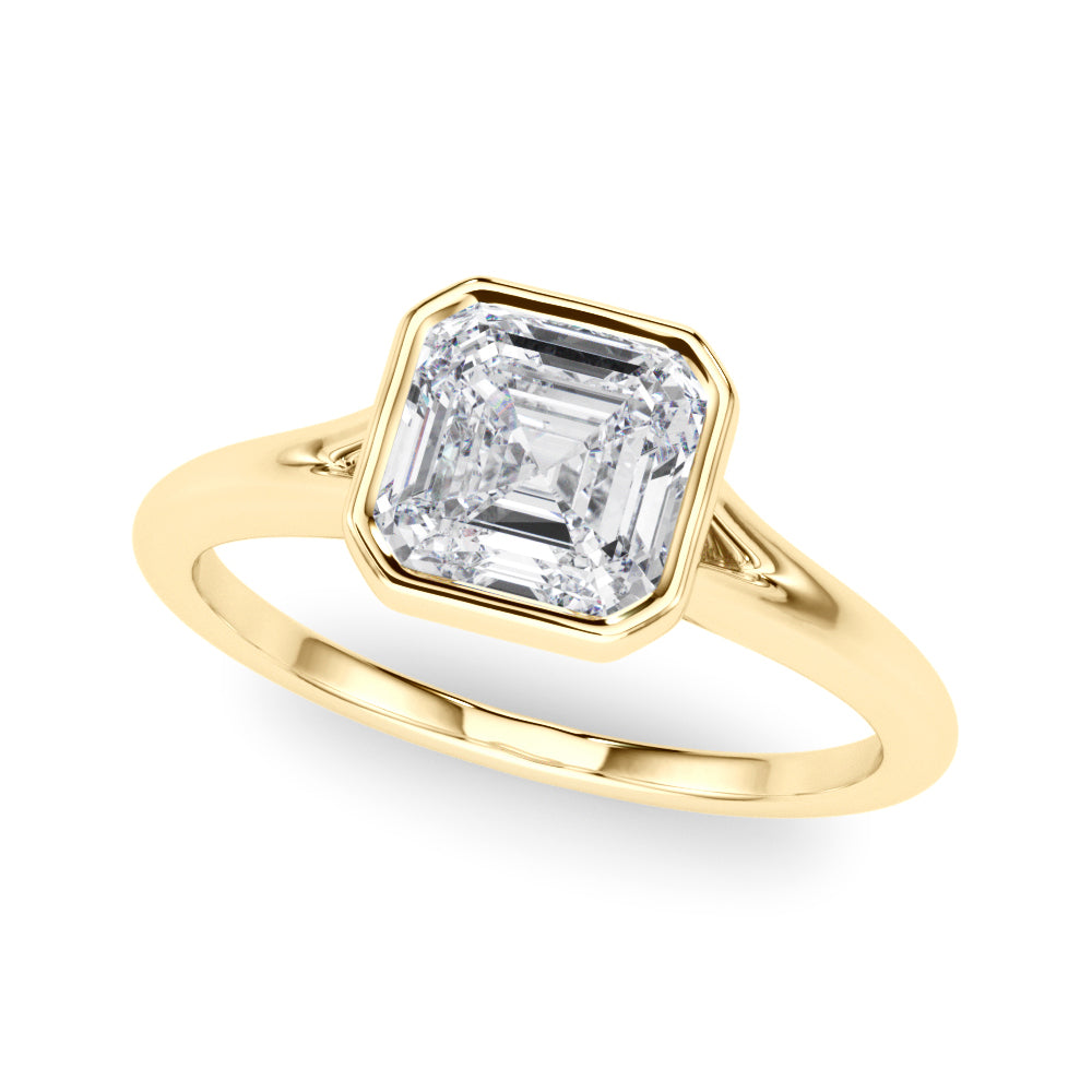 Shelby Asscher Cut Engagement Ring