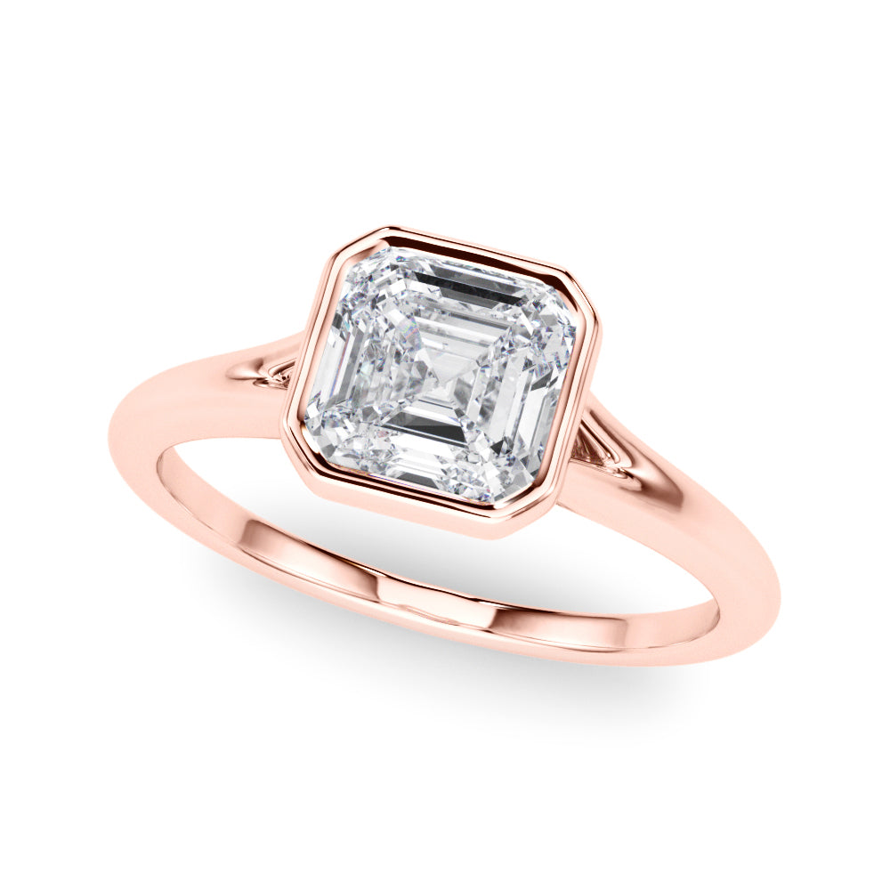Shelby Asscher Cut Engagement Ring