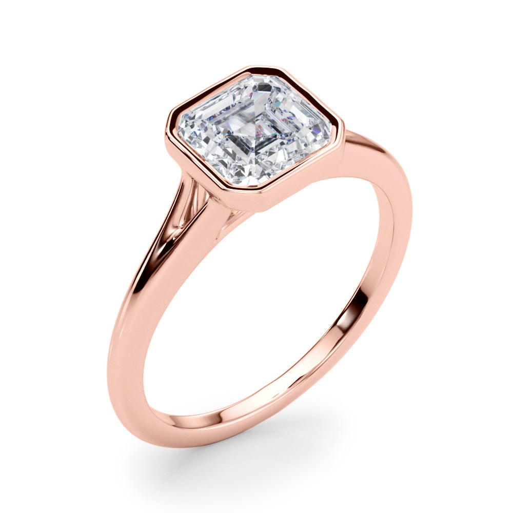 Shelby Asscher Cut Engagement Ring