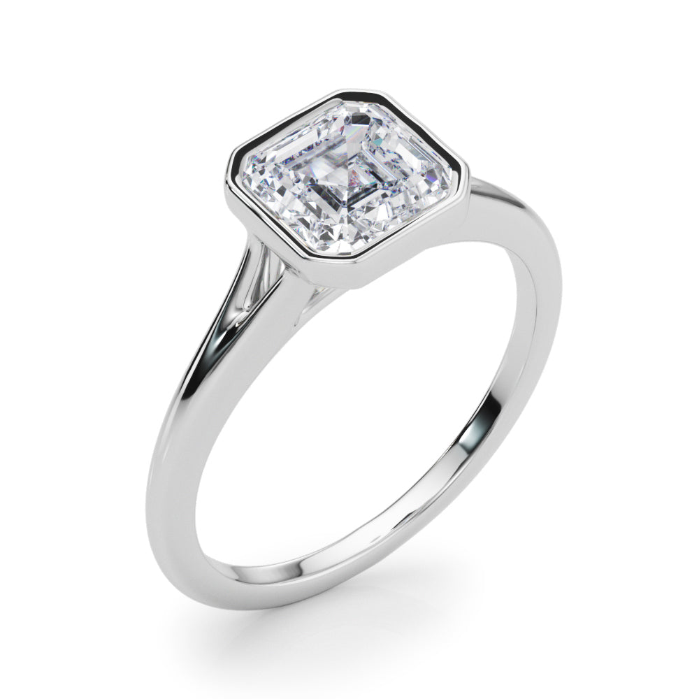 Shelby Asscher Cut Engagement Ring