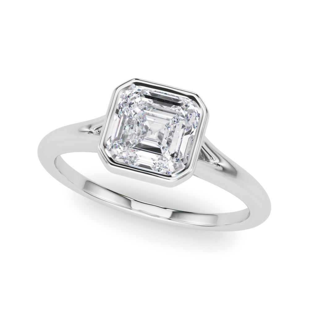 Shelby Asscher Cut Engagement Ring