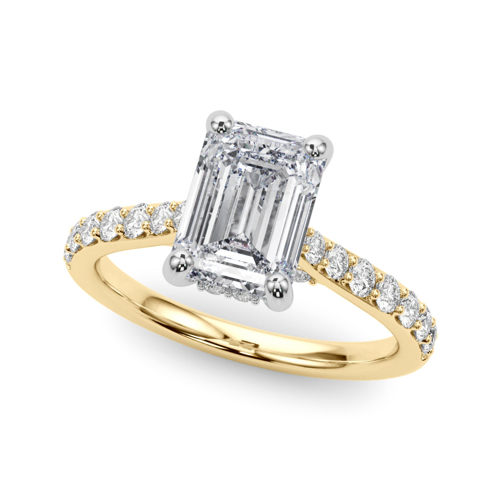 Delilah Emerald Cut Engagement Ring