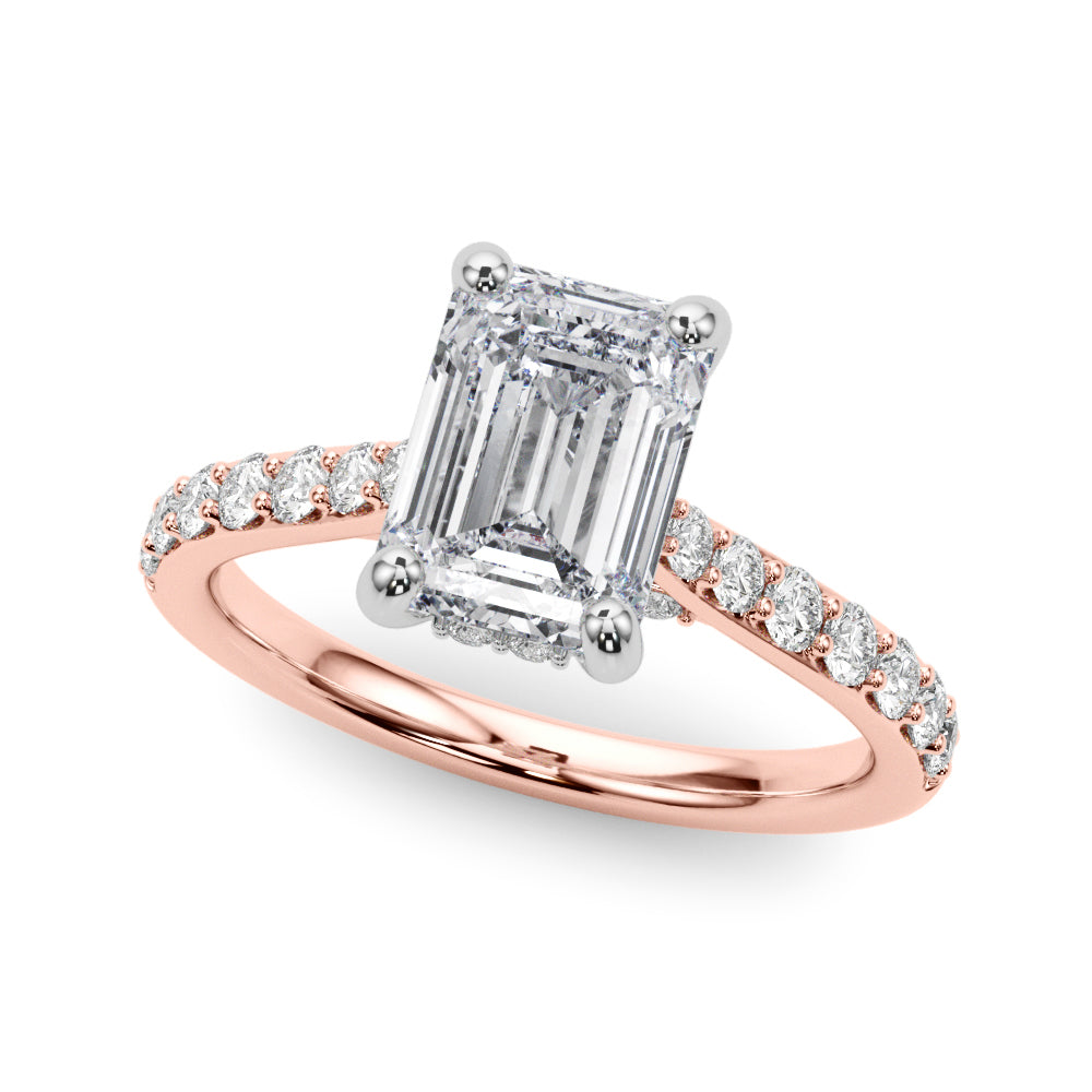 Delilah Emerald Cut Engagement Ring