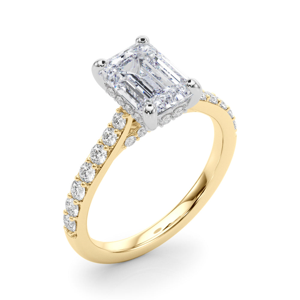 Delilah Emerald Cut Engagement Ring