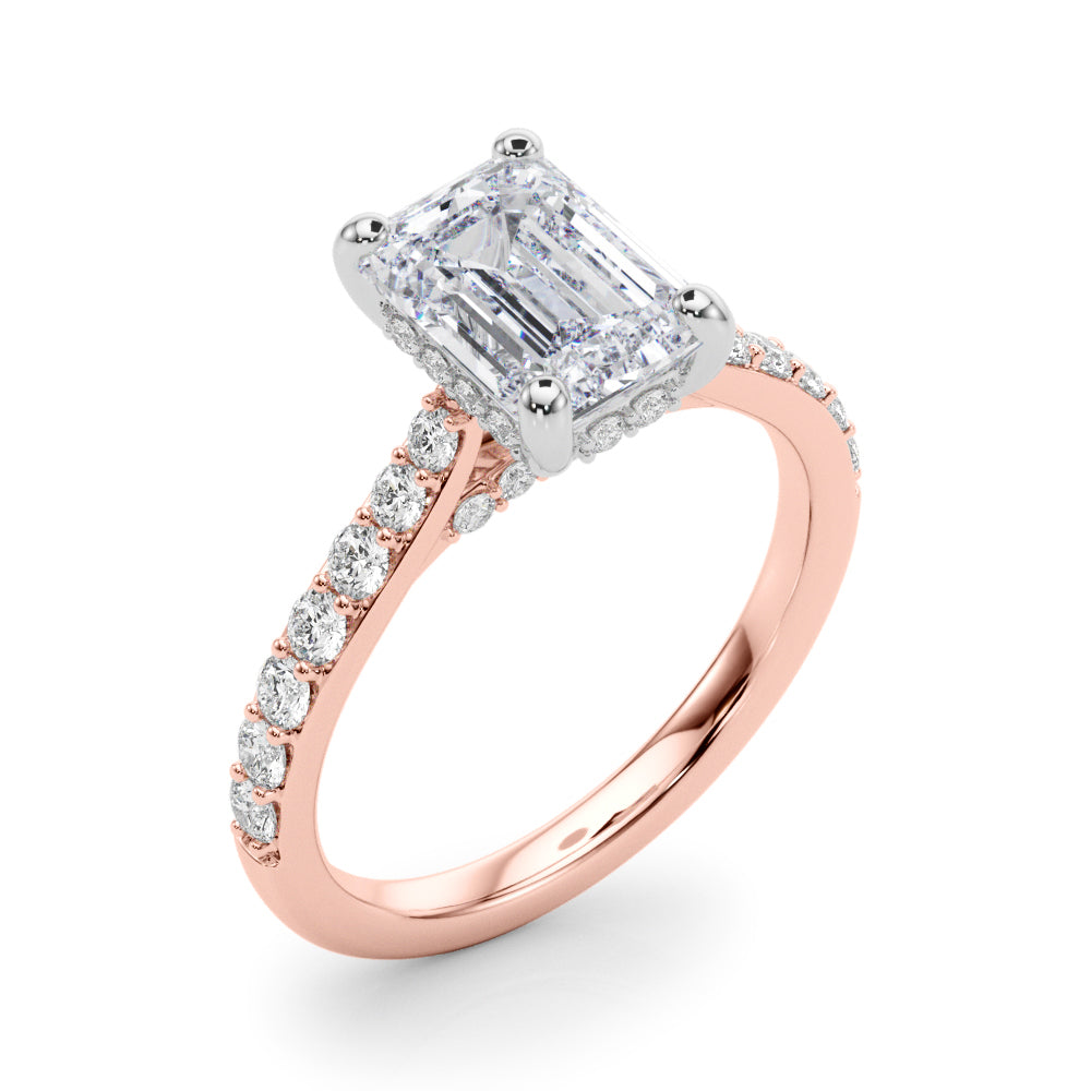 Delilah Emerald Cut Engagement Ring