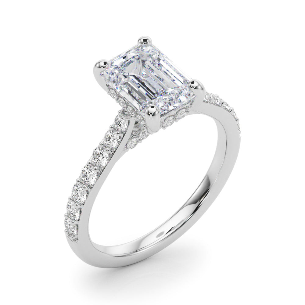 Delilah Emerald Cut Engagement Ring