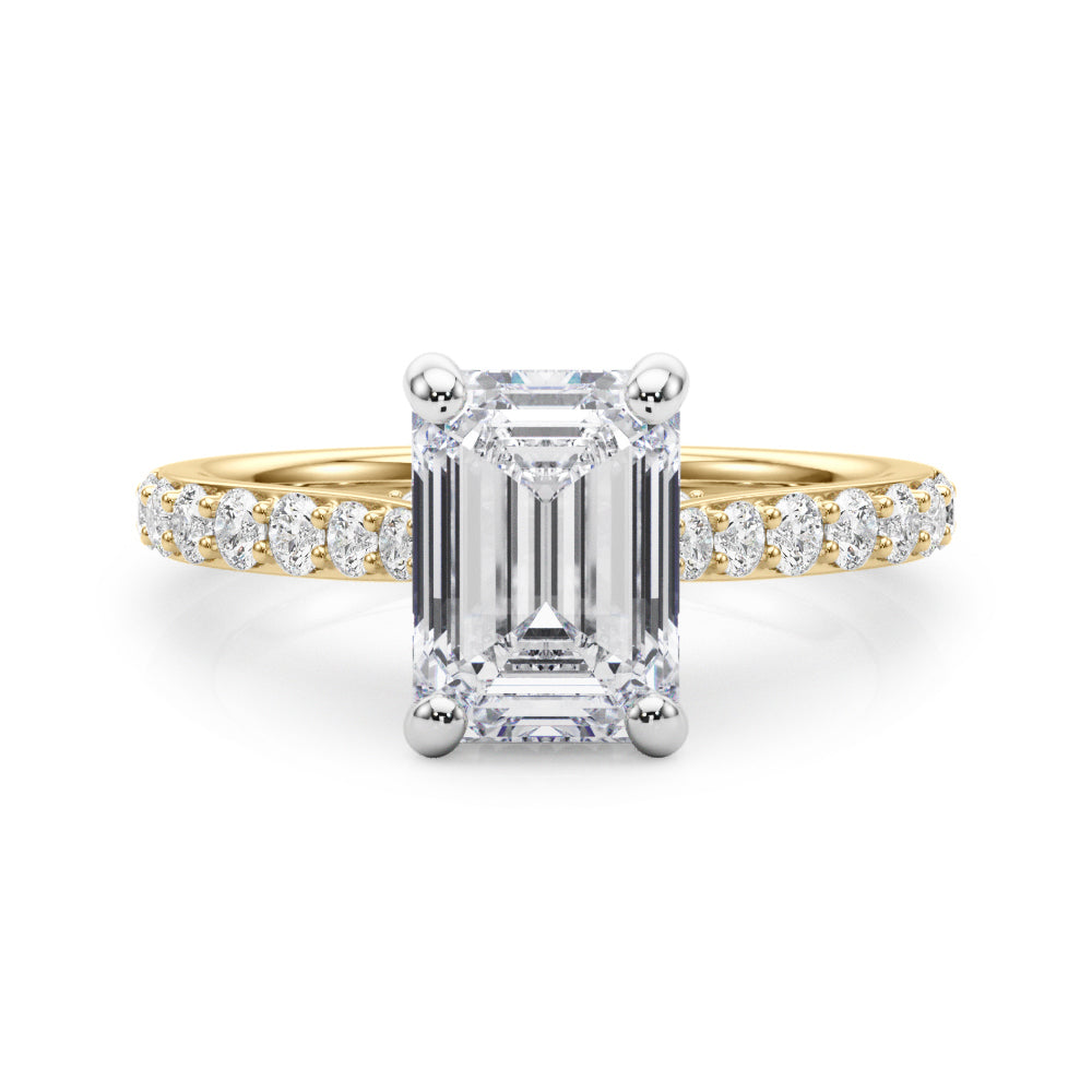Delilah Emerald Cut Engagement Ring