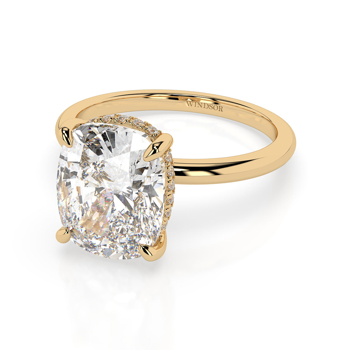 Adeline Elongated Cushion Cut Engagement Ring