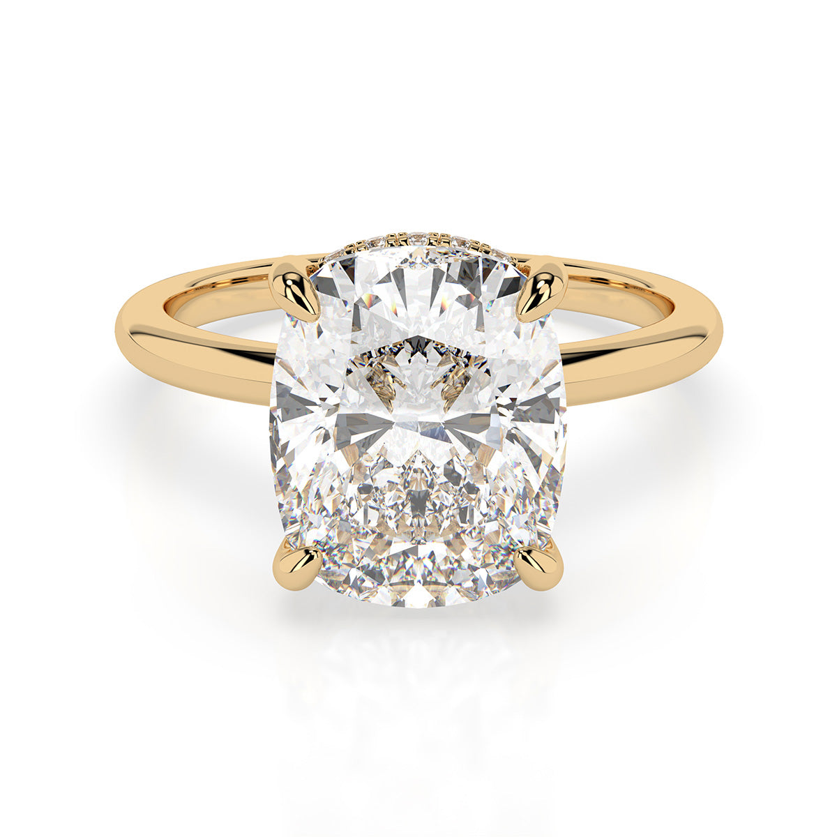 Adeline Elongated Cushion Cut Engagement Ring