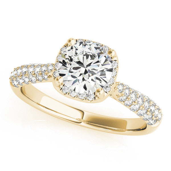 Susan Cushion Cut Halo Paved Band