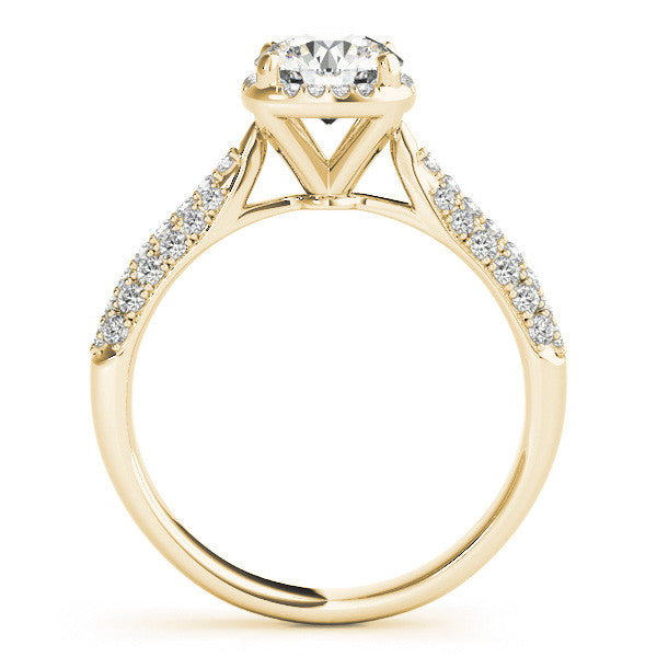 Susan Cushion Cut Halo Paved Band