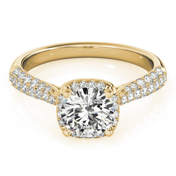 Susan Cushion Cut Halo Paved Band