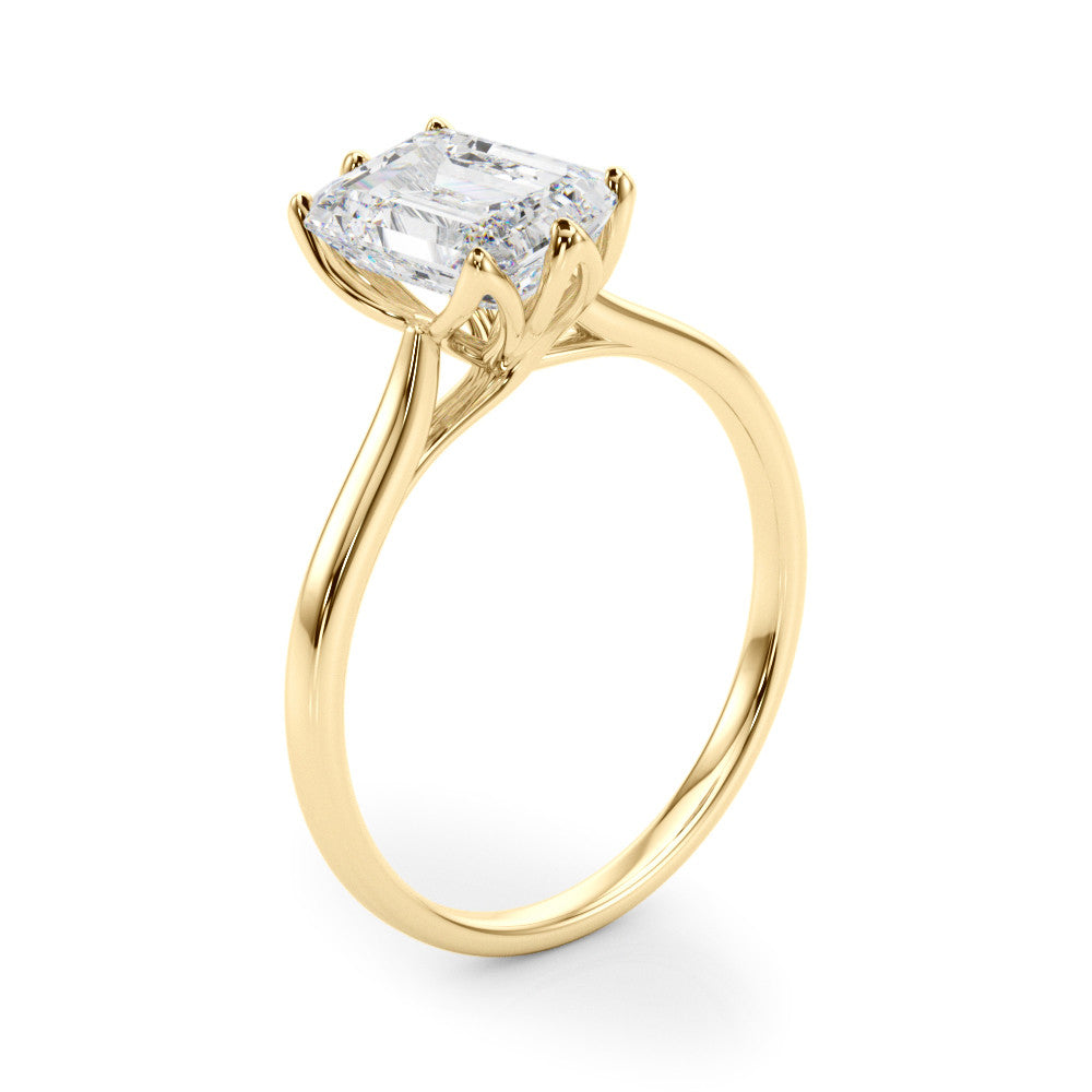 Isabella Emerald Cut Engagement Ring