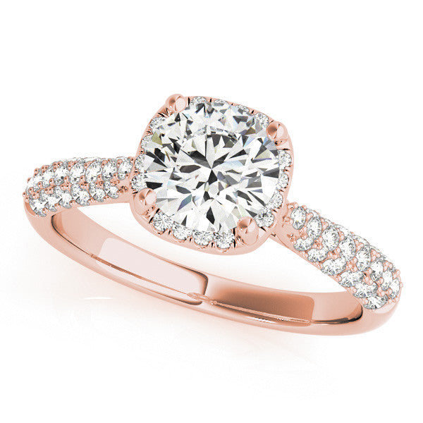 Susan Cushion Cut Halo Paved Band