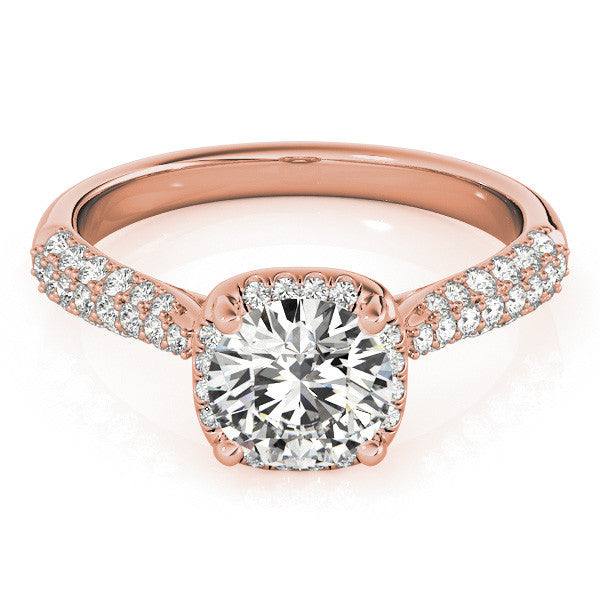 Susan Cushion Cut Halo Paved Band