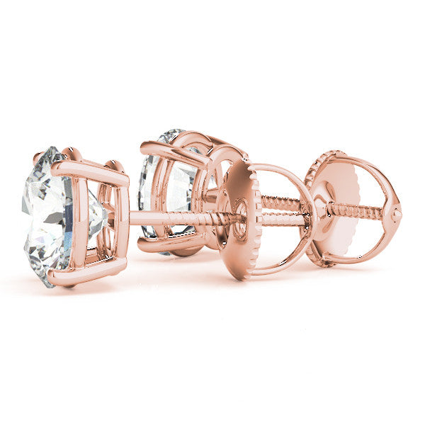 Round Cut Twist Back Studs