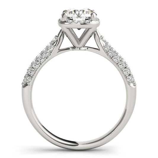 Susan Cushion Cut Halo Paved Band