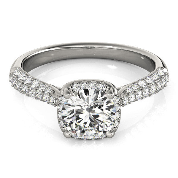 Susan Cushion Cut Halo Paved Band