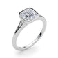 Shelby Asscher Cut Engagement Ring