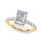 Delilah Emerald Cut Engagement Ring