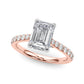Delilah Emerald Cut Engagement Ring