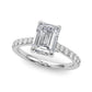 Delilah Emerald Cut Engagement Ring