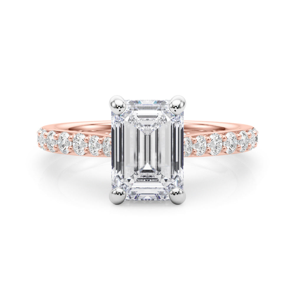 Delilah Emerald Cut Engagement Ring