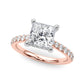 Delilah Princess Cut Engagement Ring