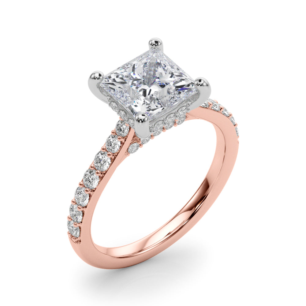 Delilah Princess Cut Engagement Ring