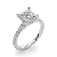 Delilah Princess Cut Engagement Ring
