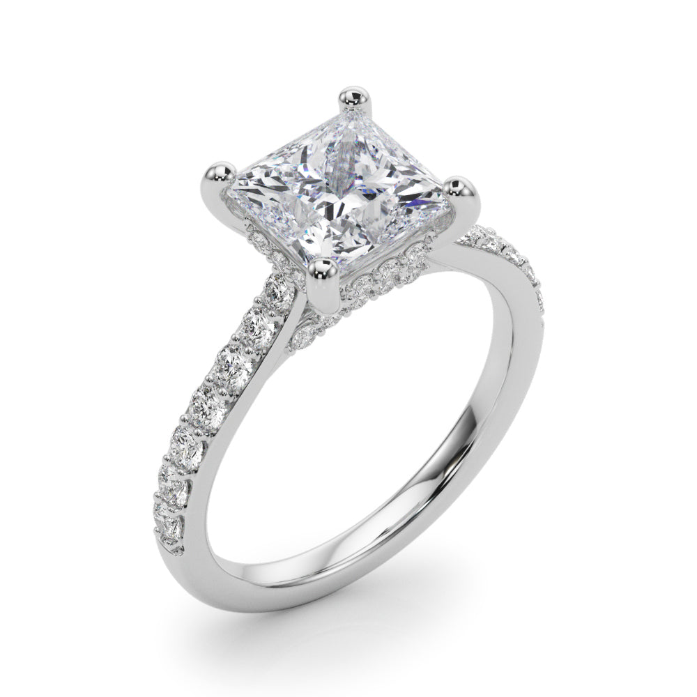 Delilah Princess Cut Engagement Ring