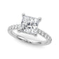 Delilah Princess Cut Engagement Ring