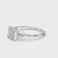 Shelby Asscher Cut Engagement Ring