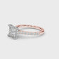 Delilah Princess Cut Engagement Ring