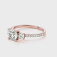 Hazel Round Cut Engagement Ring