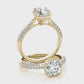 Susan Cushion Cut Halo Paved Band
