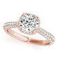 Susan Cushion Cut Halo Paved Band