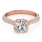 Susan Cushion Cut Halo Paved Band