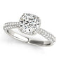 Susan Cushion Cut Halo Paved Band