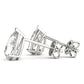 Pear Cut Push Back Studs